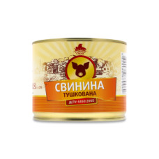 Тушонка свинина Нова з/б 525г + упаковка Тушонка свинина Нова з/б 525г + упаковка