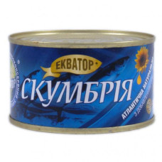 Скумбрия Екватор НДМ 240г + упаковка Скумбрия Екватор НДМ 240г + упаковка