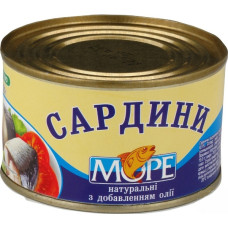 Сардина МОРЕ НДМ 240г + упаковка Сардина МОРЕ НДМ 240г + упаковка