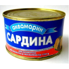 Сардина аквамарин т/с 240г + упаковка Сардина аквамарин т/с 240г + упаковка