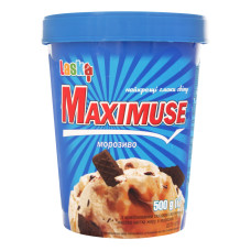 Морозиво Maximuse відро шок. крихтою Laska 500г