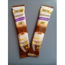 Напій кавовий Jacobs Cappuccino 3в1 в стіках 13г