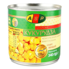 Кукурудза АСП з/б 340г + упаковка Кукурудза АСП з/б 340г + упаковка