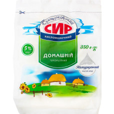 Сир Білоцерківський Домашній 5% пакет 350г Сир Білоцерківський Домашній 5% пакет 350г