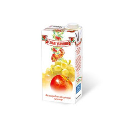 Сік Виногр-Яблуко Соки України 1л + пляшка