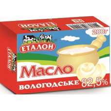 Масло Вологодське Еталон 82.5% 200г